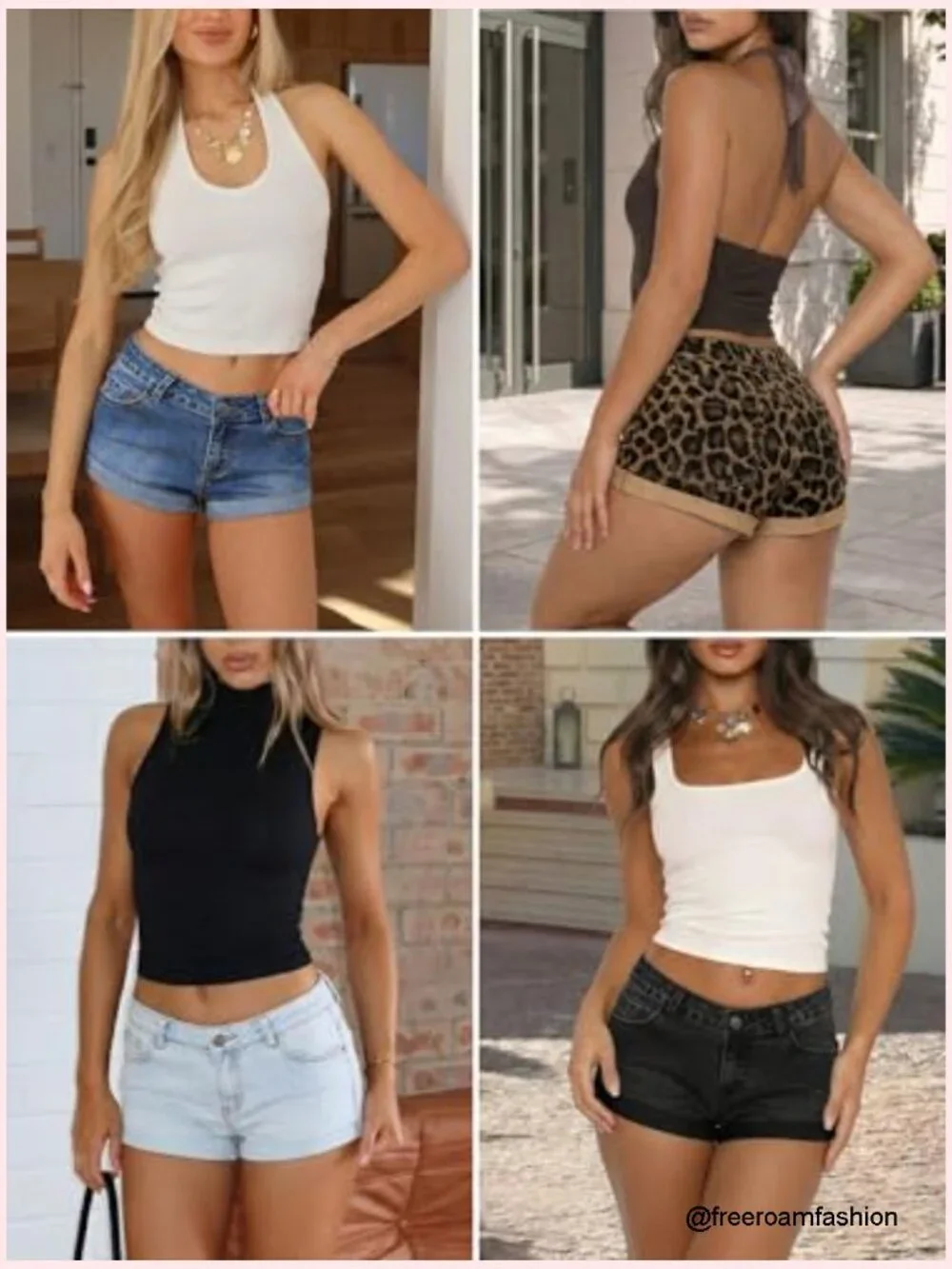 Low Rise Denim Mini Jean Shorts Stretchy Y2K
